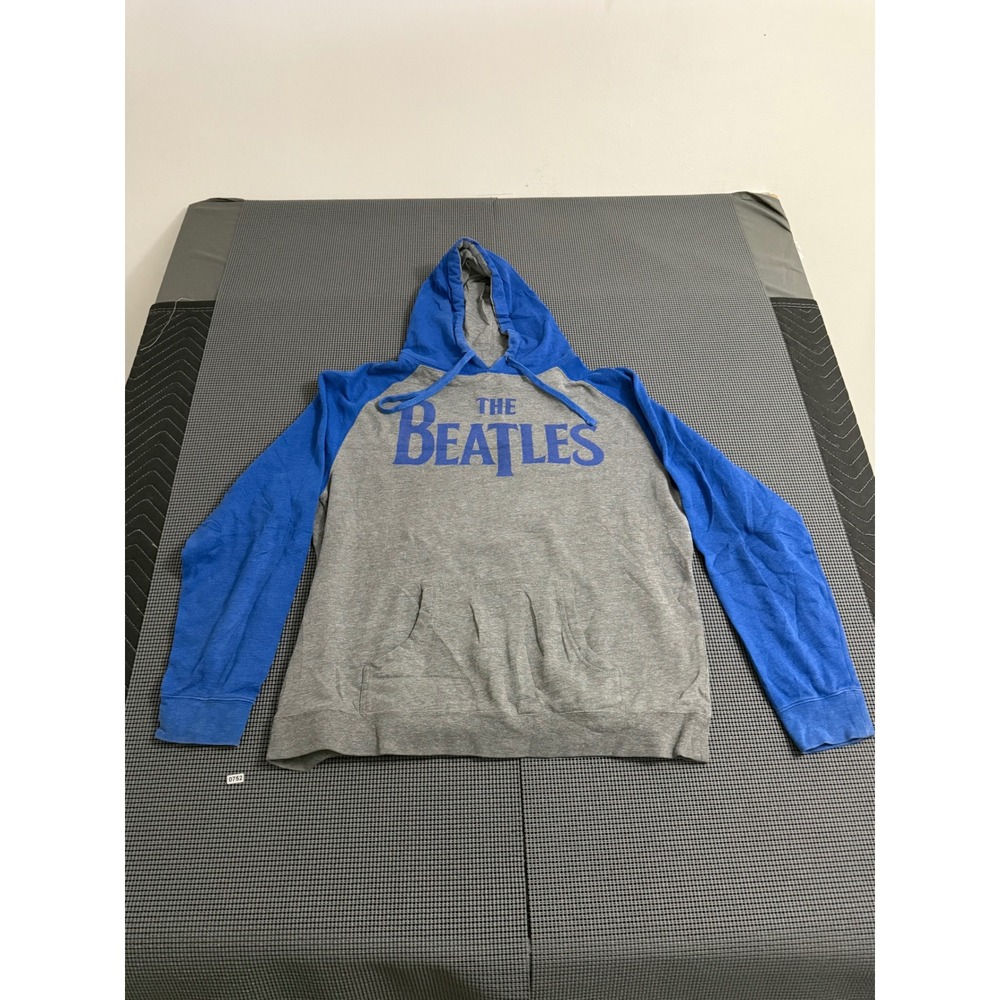 The Beatles 50th Anniversary Hoodie Mens XL Gray Blue Sweatshirt 2014 Apple Corp